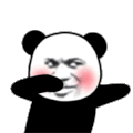 暴漫 熊猫头 摇 搞怪 逗