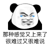暴漫 熊猫头 那种感觉又上来了 很难过又很难说 搞怪 逗