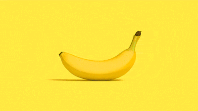 两个香蕉睡觉的动图图片