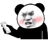 暴漫 熊猫头 生气 搞怪 逗