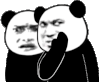 暴漫 熊猫头 悄悄话 搞怪 逗