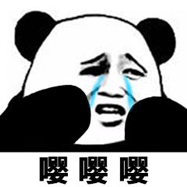 熊猫头表情哭抱大腿图片