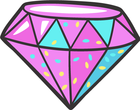 贴纸 卡通 钻石 宝石