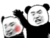 暴漫 熊猫头 打 搞怪 逗