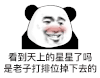 暴漫 熊猫头 看到天上的星星了吗 是老子打排位掉下去的 搞怪 逗