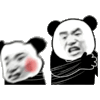 暴漫 熊猫头 打 搞怪 逗