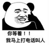 暴漫 熊猫头 你等着我马上打电话叫人 搞笑 逗 沙雕