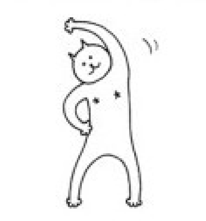 人猫跳舞魔性手绘gif动图