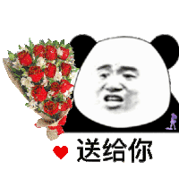 暴漫 熊猫头 送给你 搞怪 逗