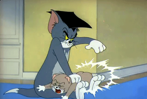 猫和老鼠gif打屁股gif汤姆gif杰瑞gif卡通gif