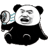 暴漫 熊猫头 吹风 搞怪 逗