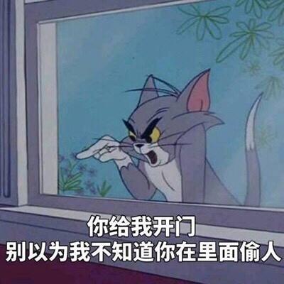 汤姆猫开门表情包图片