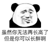 暴漫 熊猫头 虽然你无法再长高了 但是你可以长胖啊 搞怪 逗