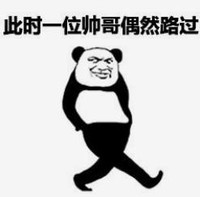 暴漫 熊猫头 此时一位帅哥偶然路过 搞笑 逗 沙雕
