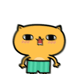 动漫猫咪可爱黄色gif动图