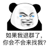 暴漫 熊猫头 如果我退群了 你会不会来找我 搞怪 逗