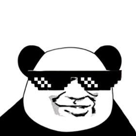 熊猫头表情包墨镜图片