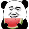 暴漫 熊猫头 吃瓜 西瓜 搞怪 逗