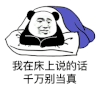 暴漫 熊猫头 我在床上说的话千万别当真 搞怪 逗