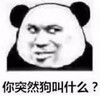 暴漫 熊猫头 你突然狗叫什么 好奇 搞怪 逗