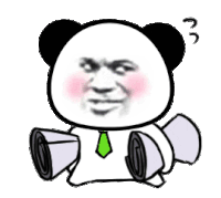 暴漫 熊猫头 跑 搞怪 逗