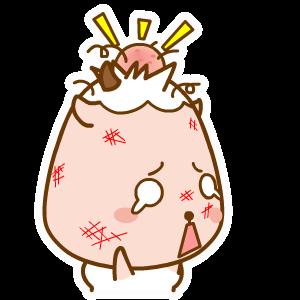 小羊 哭泣 受伤 头上的大包