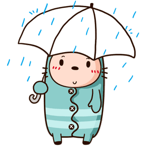 下雨冷的图片卡通图片