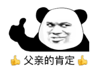暴漫 熊猫头 父亲的肯定 搞怪 逗