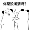 暴漫 熊猫头 你是没听清吗 搞怪 逗