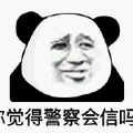 暴漫 熊猫头 你觉得警察会信吗 搞怪 逗